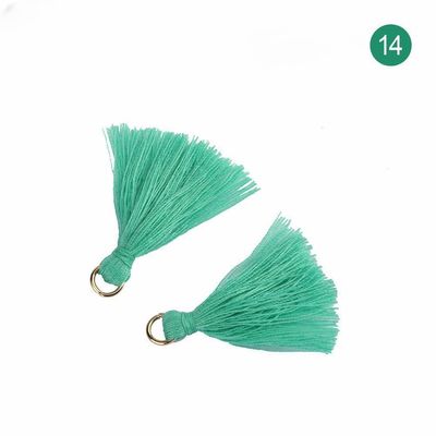 Tassel de coton coloré 3 cm Décoration de vêtements Tassels de fil de coton