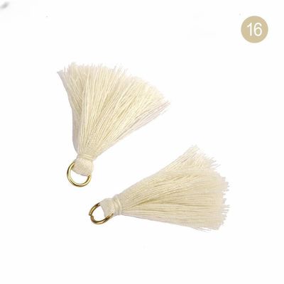 Tassel de coton coloré 3 cm Décoration de vêtements Tassels de fil de coton