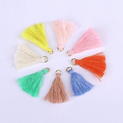 Tassel de coton coloré 3 cm Décoration de vêtements Tassels de fil de coton