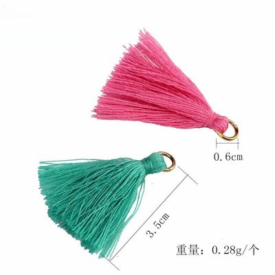 Tassel de coton coloré 3 cm Décoration de vêtements Tassels de fil de coton