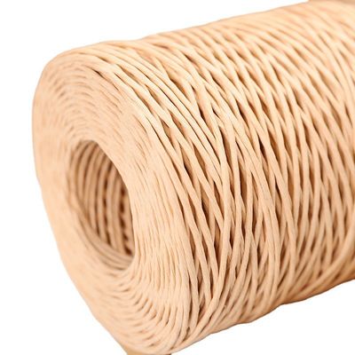 Corde de raffia tordue de couleur beige de 150 m de longueur