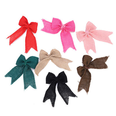 8cm*11cm Jute Ruban à la flèche Rose verte décorative en écharpe
