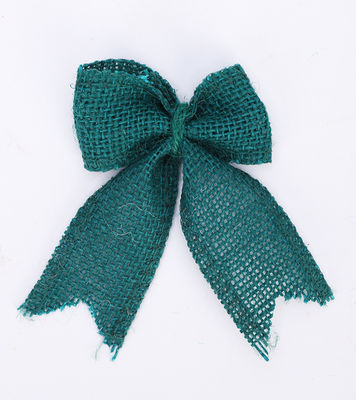 8cm*11cm Jute Ruban à la flèche Rose verte décorative en écharpe