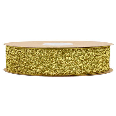 25 mm ruban de velours brillant teinté de vert d'olive