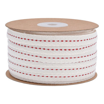 10mm*50y Ruban de coton cousu ISO9001 Ruban de coton sur mesure