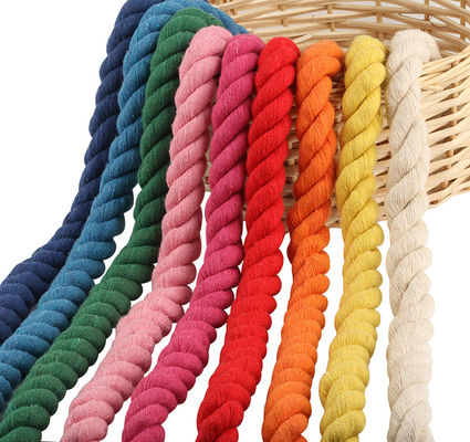 Faites-le vous-même Cordon de coton macrame de 20 mm Cordon de coton de couleur pour l'artisanat