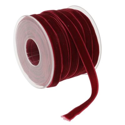 10mm*20Y ruban de velours élastique ruban de velours rose câblé ISO9001