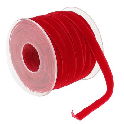 10mm*20Y ruban de velours élastique ruban de velours rose câblé ISO9001