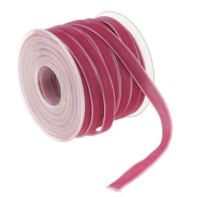 10mm*20Y ruban de velours élastique ruban de velours rose câblé ISO9001