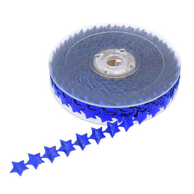 15 mm * 15 m ruban à fil d'étoile à ultrasons Ruban Jacquard à motif simple