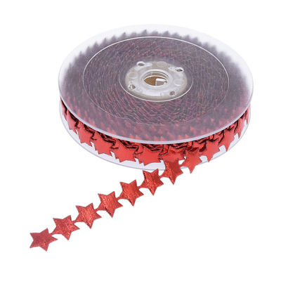 15 mm * 15 m ruban à fil d'étoile à ultrasons Ruban Jacquard à motif simple