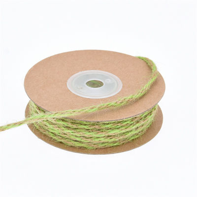 Ruban de gazon vert foncé à feuilles 2 mm-15 mm*10y Ruban câblé de jute