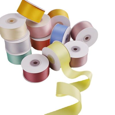 5 mm-50 mm Polyester coton simple ruban de tricotage ruban de coton personnalisé pour l'emballage cadeau