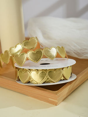 1.5cm*9m 2.5cm*9m Forme de cœur Saint-Valentin Ruban cadeau en polyester Pour l'emballage de cadeau de luxe