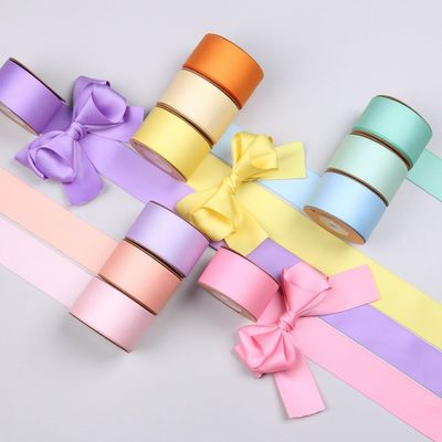 10 mm-38 mm*50y Ruban de coton polyester en couleur personnalisée Ruban de coton