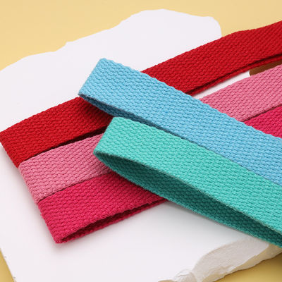 20mm-50mm épaissie polyester coton toilette sac à l'école sac à dos sac à main bandeau de toile de couleur solide bandeau de tissage simple