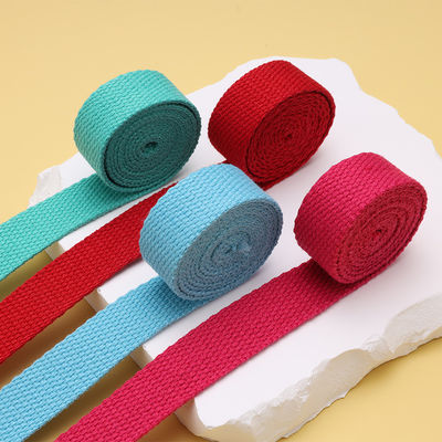 20mm-50mm épaissie polyester coton toilette sac à l'école sac à dos sac à main bandeau de toile de couleur solide bandeau de tissage simple