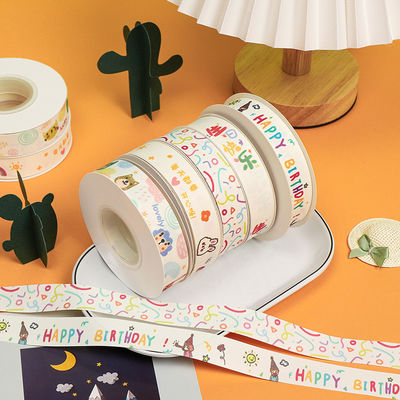 20 mm*25y Ruban de coton à tranchée pour emballage et décoration de gâteau