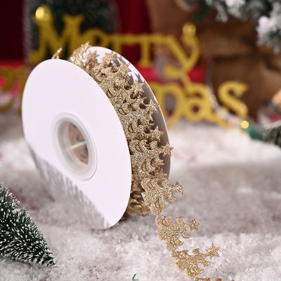 3cm*5y ruban de Noël à ultrasons pour les emballages cadeaux et les accessoires de vêtements