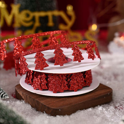 3cm*5y ruban de Noël à ultrasons pour les emballages cadeaux et les accessoires de vêtements