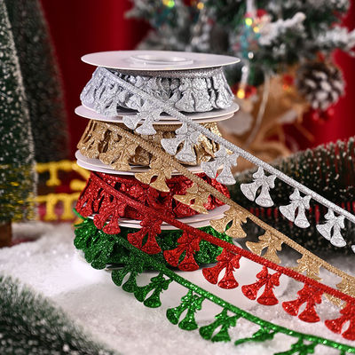 3cm*5y ruban de Noël à ultrasons pour les emballages cadeaux et les accessoires de vêtements