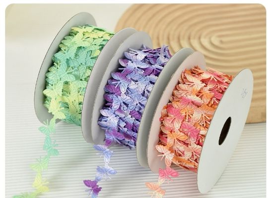 2cm*25y ruban de papillon à ultrasons pour emballage cadeau et accessoires de vêtements
