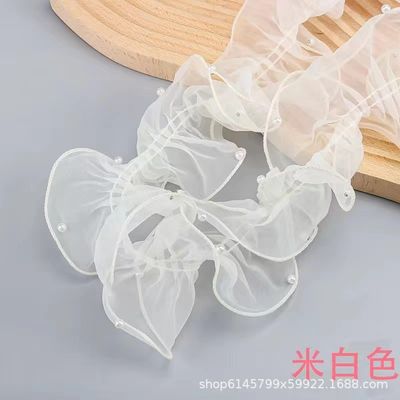 12cm*2m Ruban de dentelle à bord ridé pour emballage de fleurs et cadeaux