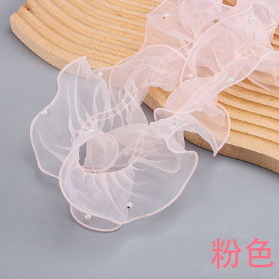 12cm*2m Ruban de dentelle à bord ridé pour emballage de fleurs et cadeaux