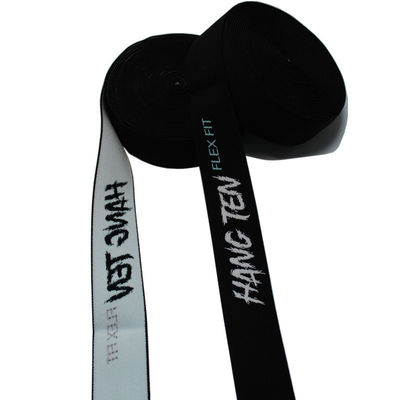 4.4cm Jacquard Logo personnalisé Ruban élastique et bandeau pour accessoires de vêtements