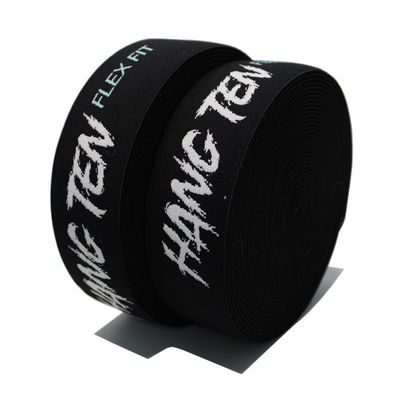 4.4cm Jacquard Logo personnalisé Ruban élastique et bandeau pour accessoires de vêtements