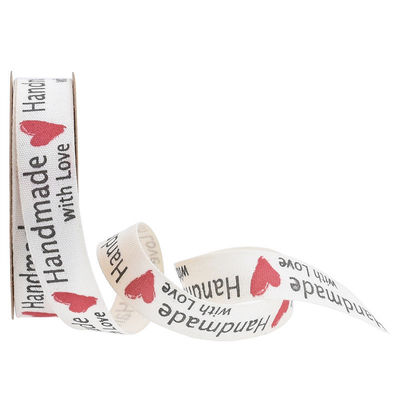 15 mm*10 m ruban de coton imprimé pour emballage cadeau et accessoires de vêtements