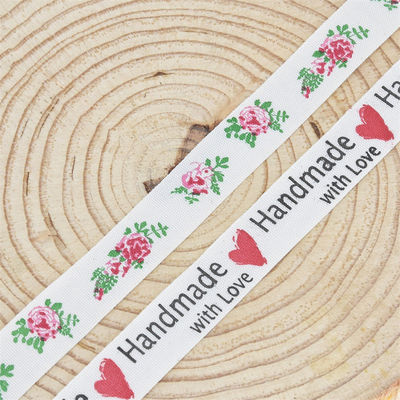 15 mm*10 m ruban de coton imprimé pour emballage cadeau et accessoires de vêtements