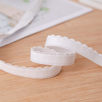 Accessoires de vêtement Ruban à bord tissé de 1,2 cm Polyester Bra élastique avec caractéristiques écologiques