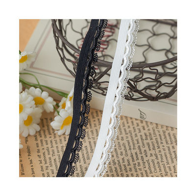 Lumière d'occasion 1,5 cm bord de voile tissé polyester élastique soutiens-gorge bande pour accessoires de vêtements