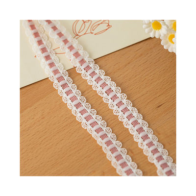 1.7cm écorce de dentelle tissée polyester ruban élastique soutien-gorge pour accessoires de vêtement