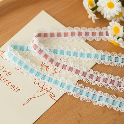 1.7cm écorce de dentelle tissée polyester ruban élastique soutien-gorge pour accessoires de vêtement