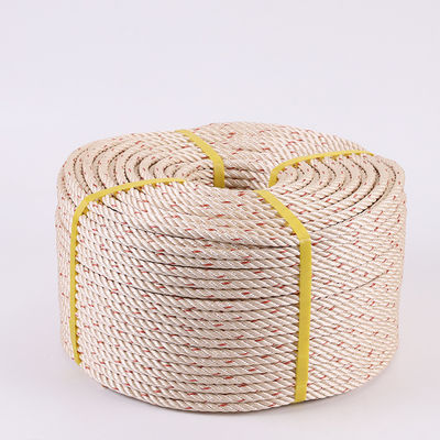 3 mm-12 mm PP jaune 3 brins corde tordue appliquée dans les utilisations maritimes
