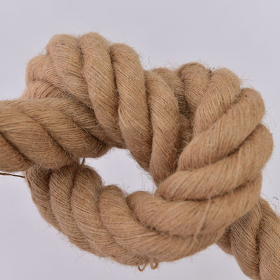 6 mm-60 mm de jute jaune 3 brins de corde tordue appliquée dans la décoration ou la corde de pêche en mer