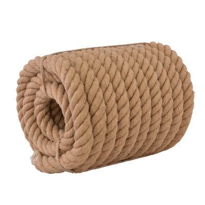 6 mm-60 mm de jute jaune 3 brins de corde tordue appliquée dans la décoration ou la corde de pêche en mer